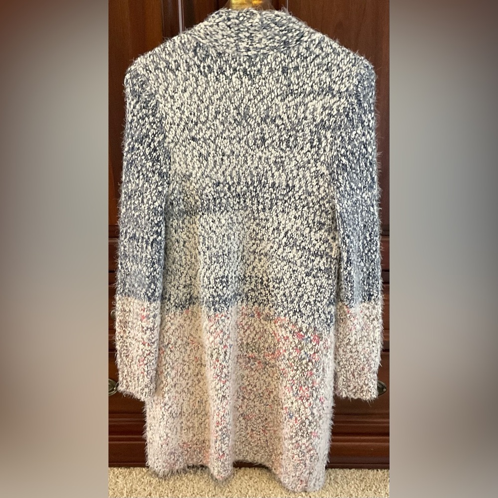 Multi Color Sweater Duster-Medium-Like New - Picture 4 of 7